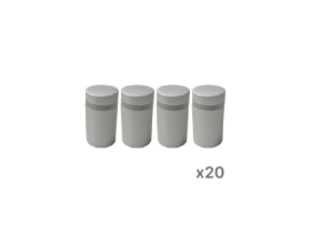 maximounts aluminium standoff 19x25mm - satin chrome - (20 packs of 4) bundle, 20 x mmamsc, bundle deals