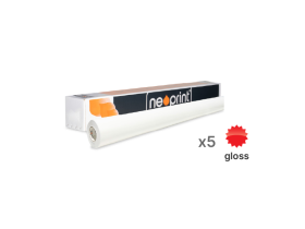 neoprint np2000r white gloss removable grey adhesive monomeric vinyl (5 rolls) bundle, 5 x np2000r13, bundle deals