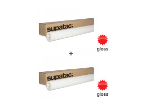 supatac std5100 gloss white vinyl permanent grey adhesive polymeric vinyl 1370mm + supatac stl6800 premium anti-graffiti film 1370mm bundle, 1 x std510013 + 1 x stl680013, bundle deals