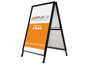 photo of Display|Ad Corflute Insert A-Board Black Frame