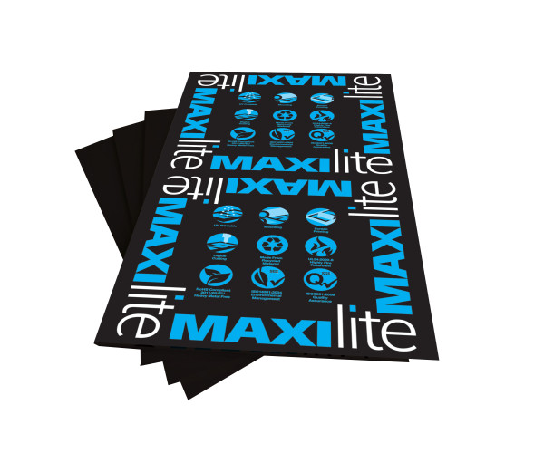 maxi-lite 3mm black digital pvc sheet, ml3b2412, maxi-lite foam pvc sheet