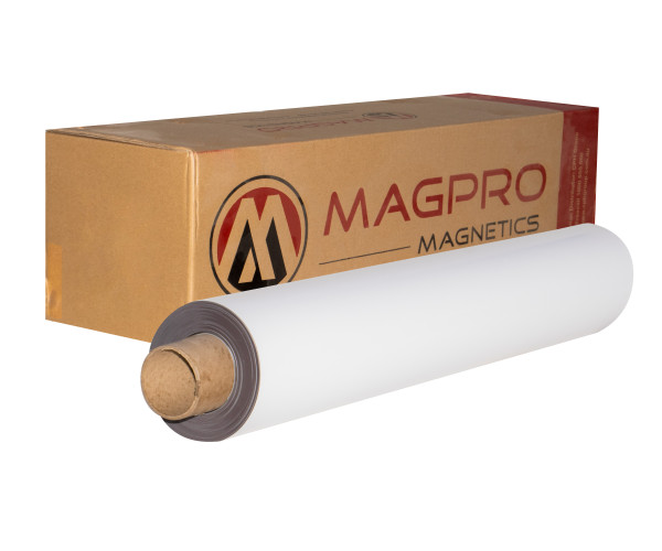 magpro magnetics fridgemag 0.55mm gloss white magnetic rubber, mpm06mr, internal use