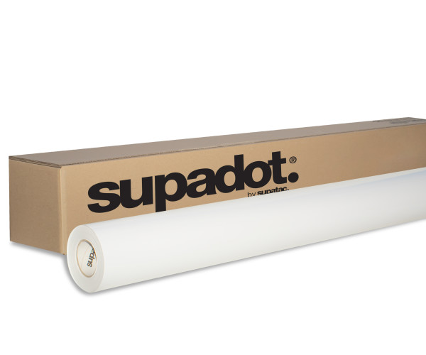 supadot octodot synthetic paper with micro-suction dot adhesive, sdod13, polypropylene & synthetic films
