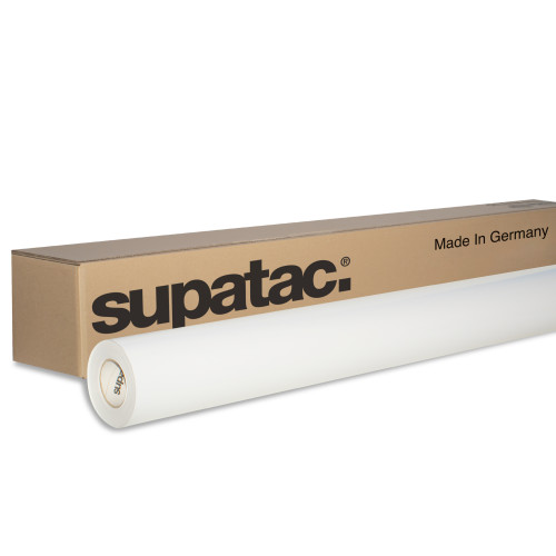 supatac std5110 gloss white vinyl with clear adhesive polymeric vinyl, std5110, polymeric vinyl