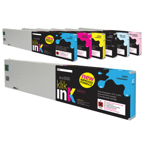 klikink eco3000 series 440ml cartridge, ki3000440, dx4 print heads