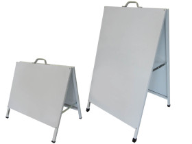 display|ad colorbond white face a-board with white frame, dafrabw, metal panel a-frames