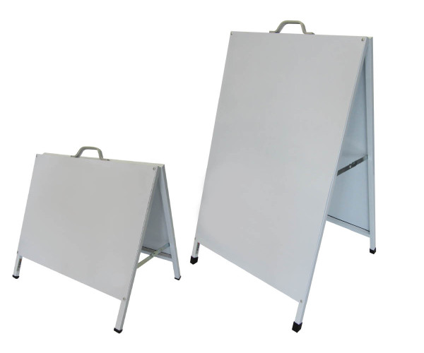 display|ad colorbond white face a-board with white frame, dafrabw, metal panel a-frames