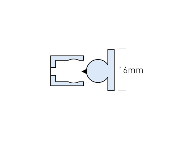 lettermounts standard - 15mm, mmlmstd, lettermounts