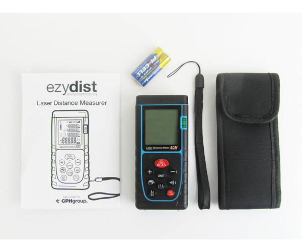 ezydist laser distance measurer - 60m, ezy60, measuring
