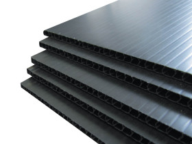 proflute 5mm black graphics grade fluted sheet, pfb, black, 5mm corflute suppliers sydney